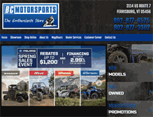 Tablet Screenshot of bcmotorsportsvt.com